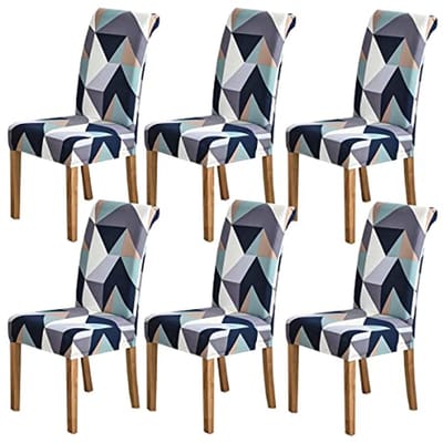 Stoelhoezen set van 6 - Stretch, afneembaar en wasbaar - Bescherming voor eetkamerstoelen bij restaurant, hotel of bruiloft