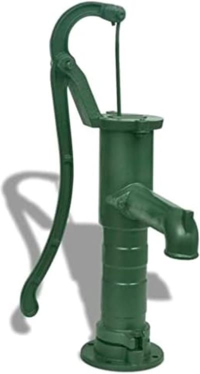 Handwaterpomp - Zwengelpomp - Handwaterpomp Gietijzer - Tuinwaterpomp - Waterput Pomp - Groen 10.5kg