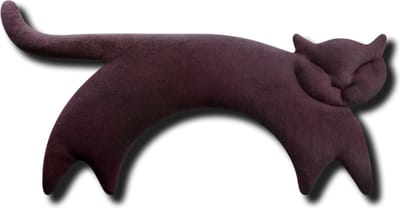 Leschi Warming Pillow Clara the Cat - Eggplant