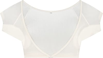 ConfidenceForAll® Dames DryDress Anti Zweet Topje met Ingenaaide Okselpads - Maat 42 XL - Ivoor
