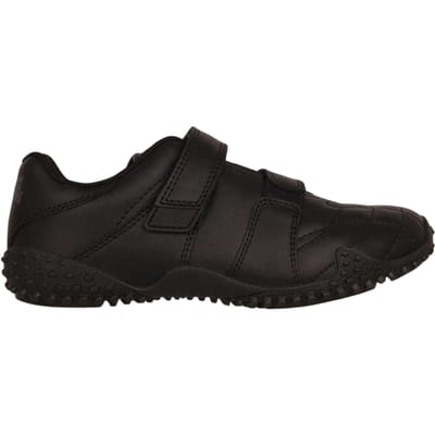 Lonsdale Kinderen Fulham Leren Sneakers (Zwart)