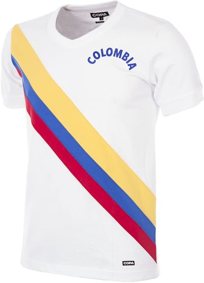 COPA Football - Colombia 1973 - Retro Voetbalshirt - Heren - XXL - Wit