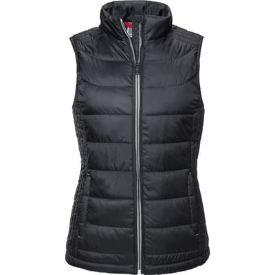 Russell Dames/Dames Nano Gewatteerde Bodywarmer (Zwart)