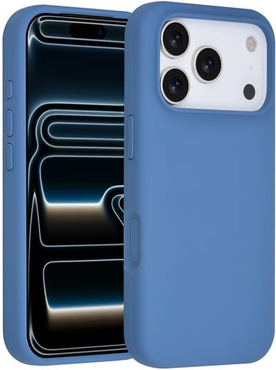 TUNIQ telefoonhoesje voor Apple iPhone 17 Pro - Siliconen backcover - Blauw