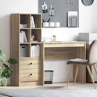 vidaXL - Bureau - Sonoma - Eik - 135,5 - x - 40 - x - 127 - cm - 2 - st
