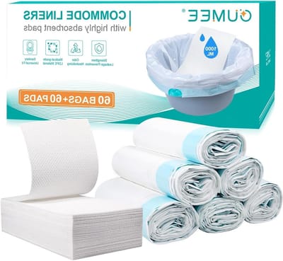 Luiertas Liners - Absorberende Pads - Hygiënisch Werken - Lekvrij Ontwerp - 120 Stuks - Wit