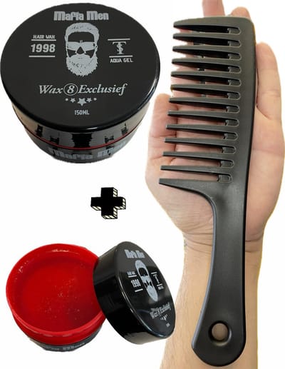1 Wax + Gratis Kam pack! Mafia Men Haarwax Exclusief 8 (150 ml)