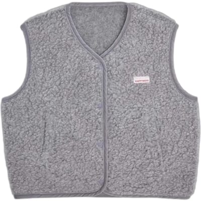 Mouwloze Merinowollen Vest Happymess