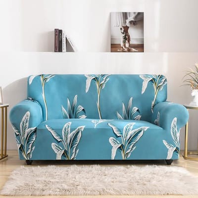 Bloemenprint Bankhoes Voor Woonkamer Kussenovertrekken Bankhoes Katoen Elastisch Bankhoes Bank Handdoek Stoelbeschermer 1 st 3-seater 190-230cm