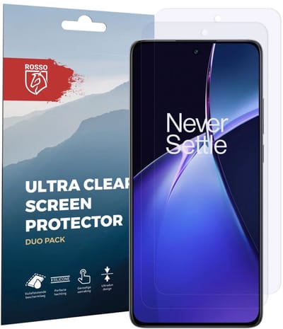 Rosso Screen Protector Geschikt voor OnePlus Nord CE4 | Ultra Clear Duo Pack | TPU Folie | Case Friendly Beschermfolie | 2 Stuks