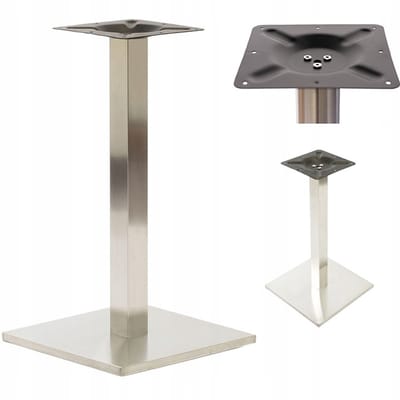 Bankietowo Loft Serie - Metalen Tafelonderstel - Zilver - 400x400 mm - Snel Monteerbaar