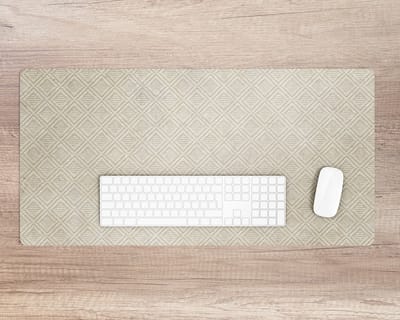 Coloray Bureau Onderlegger - Patroon op zandsteen Onderlegger Bureau - 90 cm x 45 cm - Grijs Bureau Onderlegger - Bureau Onderlegger Groot - Bureau Onderlegger XXL - Computer Mat - Bureau Pad