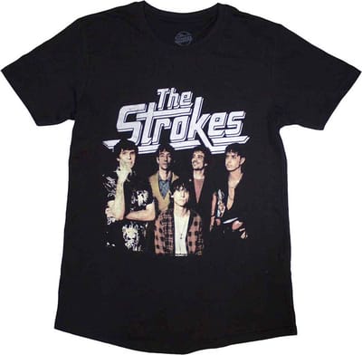 The Strokes - Band Photo Heren T-shirt - S - Zwart