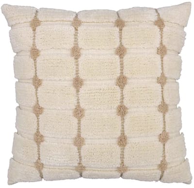 Urbane Hide | Kussenhoezen | Kussenhoes | Kussenhoesjes | Sierkussen | 45x45 cm | Geometrische Ruit | Crème & Beige | Zonder Binnenkussen