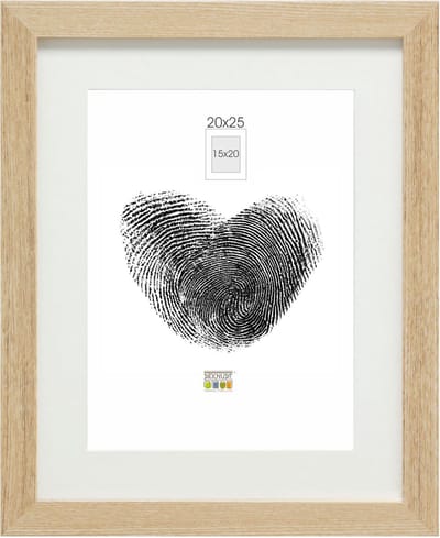 Deknudt Frames fotolijst - naturel - passe-partout - 15x20 / 20x25 cm