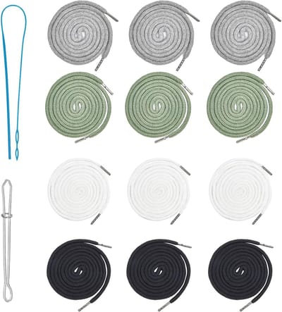 Complete set van 14 trekkoorden met stopper en DIY bevestiging - ideaal voor hoodies, joggingsbroeken, tassen, schoenen en jassen