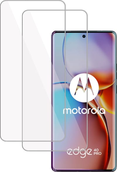 2x Screenprotector geschikt voor Motorola Edge 40 Pro Screenprotector – Gehard Glas - Proteqt+