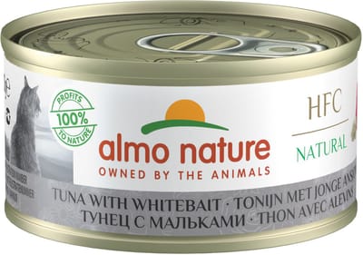 Almo Nature Kat HFC Natvoer - Natural - Tonijn met Ansjovis 24 x 70g