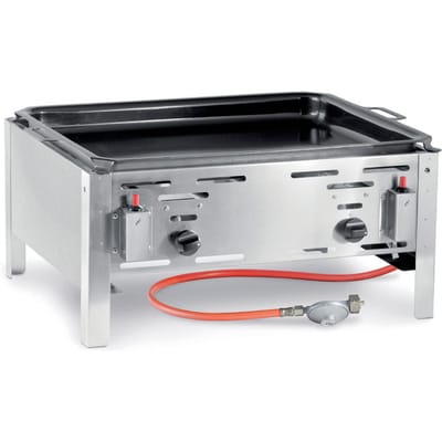 HENDI Krachtige gasbarbecue – roestvast staal – 11,6kW – 650x540x300 mm