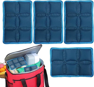 Koelpakketten voor zomer, camping, herbruikbare warme en koude kompressen, koude verpakkingen, waterdichte lunchbox, voor het bewaren van levensmiddelen, verkoelende pads, gel moedermelk