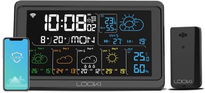 Slim Weerstation - Weer Voorspeller - Binnen Buiten Meten - App Connectiviteit - Temperatuur Hygrometer