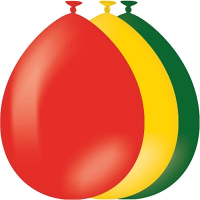 Rood/geel/groene ballonnen - 50 stuks - Premium latex ballonnen - Feestversiering - Feestballonnen voor ieder feest