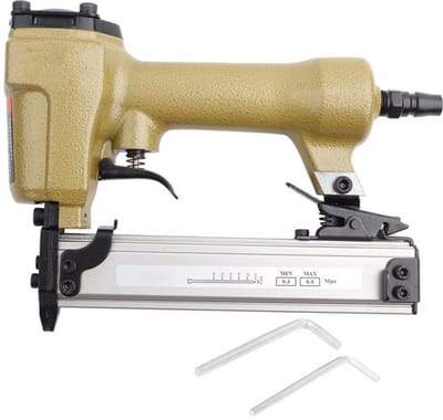 Dailygoods- Bradnagelmachine Professioneel - Pneumatische Spijkermachine - Duurzaam Magazijn - Snel Luchtretoursysteem - Ergonomisch Handvat - Geschikt voor Houtbewerking