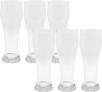 Set van 6 Bierglazen voor Tarwebier (0.5 Liter) - Professionele Kwaliteit