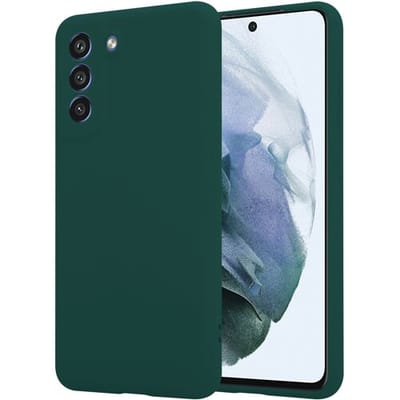 ShieldCase Hoesje geschikt voor Samsung Galaxy S21 FE hoesje - siliconen TPU Materiaal - optimale bescherming - donkergroen