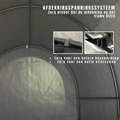 Thuys – Fietsenberging – Fietsenstalling – Fietsenhok – 239c x 159cm x 190cm – Grijs