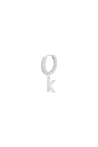 Oorbellen Letter K Zilver Copper