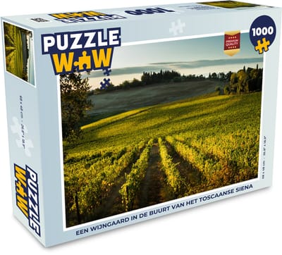 Puzzel Toscane - Landschap - Wijn - Legpuzzel - Puzzel 1000 stukjes volwassenen