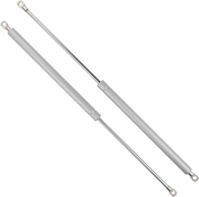 Universele Lift Ondersteunt Stutten voor Venster Toolbox - 20 inch / 500 mm Gasveren 45 lbs / 200 N / 20 kg - 2 Stuks, Zilver Tone, Duurzaam en Betrouwbaar