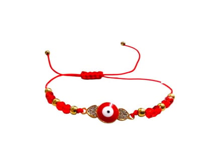 Geluksarmband - geluksbrenger - boze oog - evil eye - kabbalah - nazar - touw kristal rood