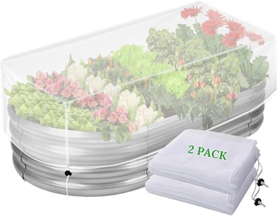 Set van 2 Tuinnetten 130×60 cm – Ultrafijn Gaas – Trekkoord – Bescherming tegen Vogels & Ongedierte voor Verhoogde Plantenbakken-Belle's product