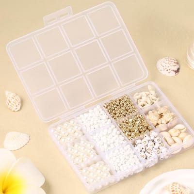 10pc Kralen Set Voor Armband Maken Met Strand Thema, Schelp Schildpad Letter En Hart Vormige Kralen Knutselpakket Voor Sieraden Voor Vrouwen En Meisjes DIY