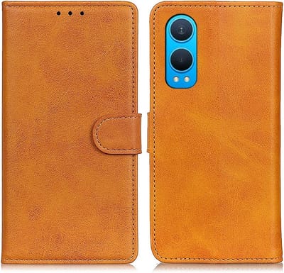 Coverup Hoesje - Geschikt voor OnePlus Nord CE4 Lite 5G Hoesje - Coverup Luxe Book Case - Bruin