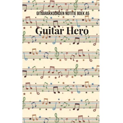 Gitaarakkoorden Notitieboek A5 Guitar Hero - Allets Comfort