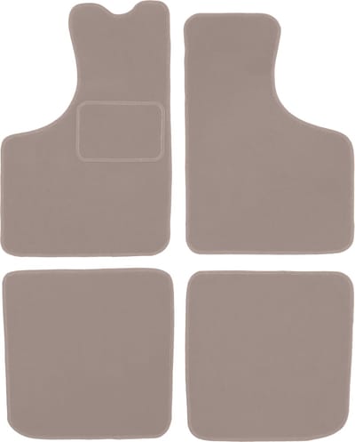 Beige velours matten voor: Skoda 1000MB sedan (1966-1969)