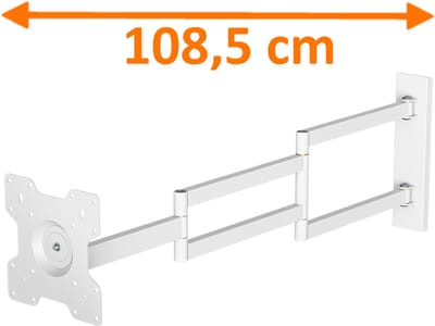 DQ Rotate XL White 108,5 cm TV Beugel