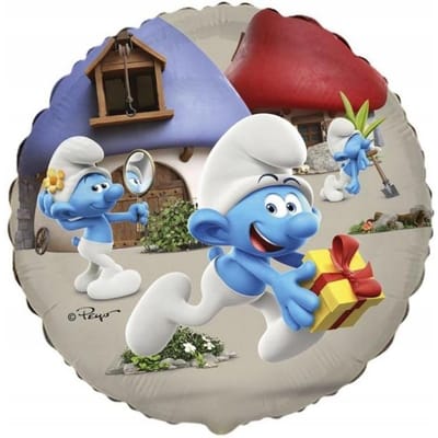Ballon Feuille Les Schtroumpfs Conte Licence Anniversaire Fête Décoration 45Cm