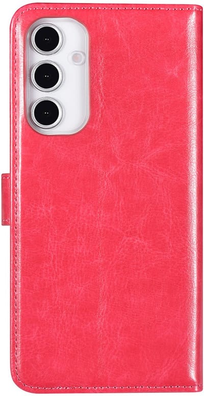 TUNIQ telefoonhoesje voor Samsung Galaxy A06 - Boekmodel met pasjeshouder - Rood