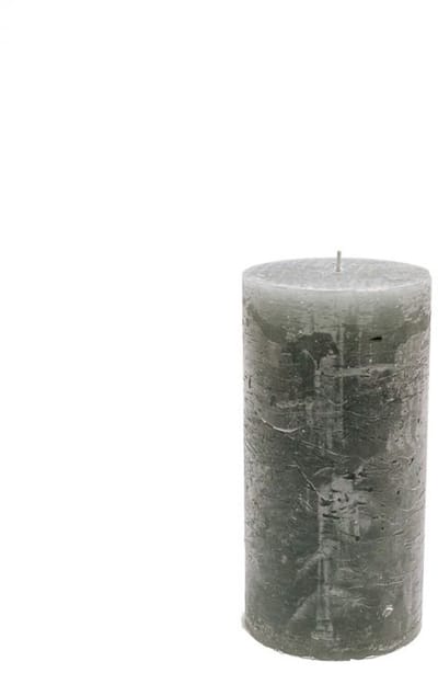 Branded By luxe gekleurde stompkaars 10 x 20 cm met wel 140 branduren!