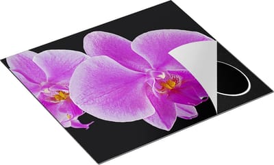 Chefcare Inductie Beschermer Licht Paarse Orchidee - Bloem - 60x50 cm - Afdekplaat Inductie - Kookplaat Beschermer - Inductie Mat