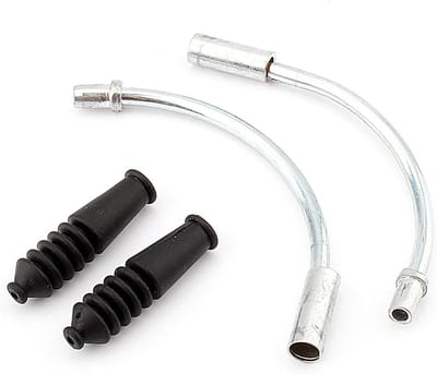 Fiets V Brake Noodle Kabel - Remkabel Set - Fietsen Onderhoud - Soepele Remwerking - 2 stuks - Zilver en Zwart