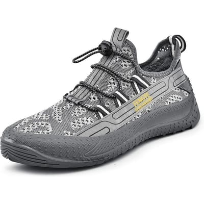 Zomer Herenschoenen Ademend Outdoor Mesh Oppervlak Schoenen Mesh Schoenen Modieuze Sportschoenen Casual Schoenen Waterdichte Tennisschoenen 44 grijze kleur