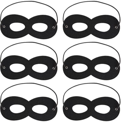 Dailygoods- Oogmasker 6 Stuks - Kostuumaccessoires - Verkleedaccessoires - Carnaval - Halloween - Vilten Materialen - Masker