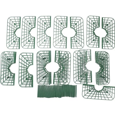 Étagère de culture de fraises amovible en PP étanche réutilisable Support pour plants de fraises pour sol gray