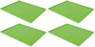 Dailygoods- Fruitdroogmat BPA-vrij - Siliconen Droogbak - Hittebestendig - Multifunctioneel - Gemakkelijk schoon te maken - Verhoogde randen - Dehydrator