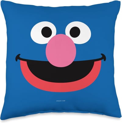 Gezicht Sierkussen - Decoratief Kussen - Woonkamer Aankleden - Wasbaar Ontwerp - 16x16 cm - Veelkleurig